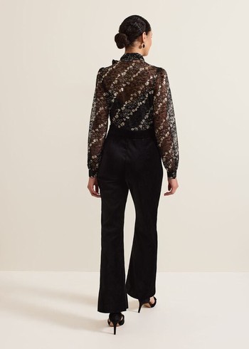 Phase Eight Morilla Lace Jumpsuit Black/Multicolor Australia | CW2654970